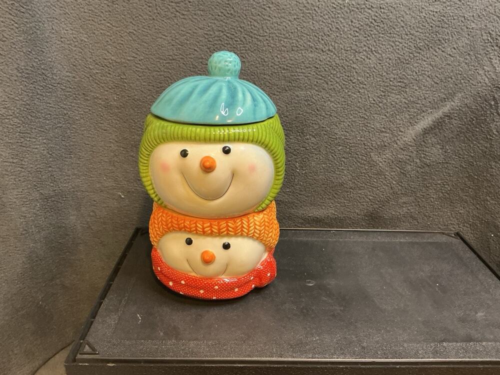 Cute St Nicholas Square “Snow Days” Snowmen Stackable Bowls